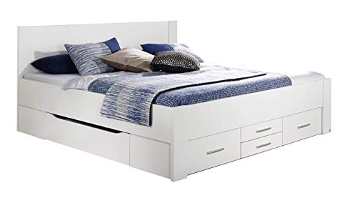 Rauch Möbel Isotta Bett mit Schubkästen in Weiß, Liegefläche 180x200cm, Gesamtmaße BxHxT 200x96x180 cm - 4