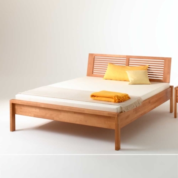 Komfortbett aus Buche Massivholz 100x200